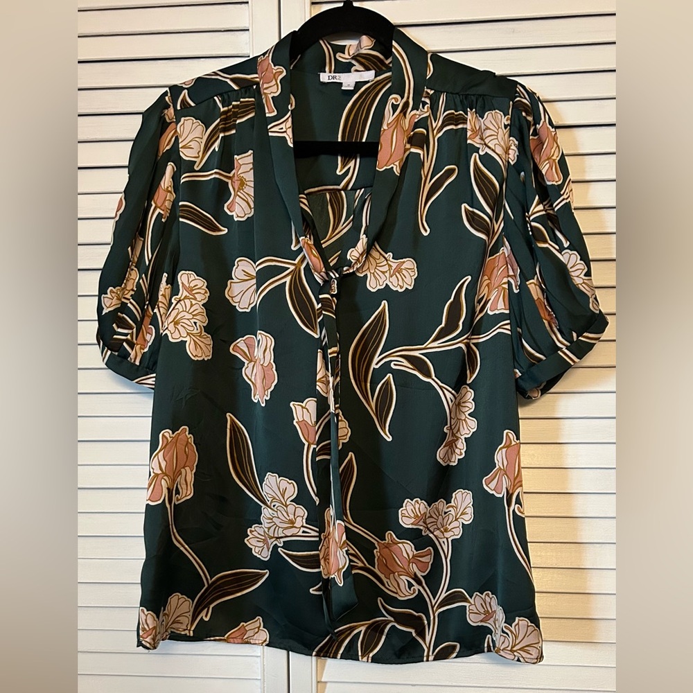 Floral Green Women's Top